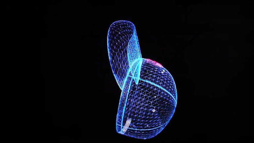 100cm holographic fan effect demonstration (3) - FENG-YI