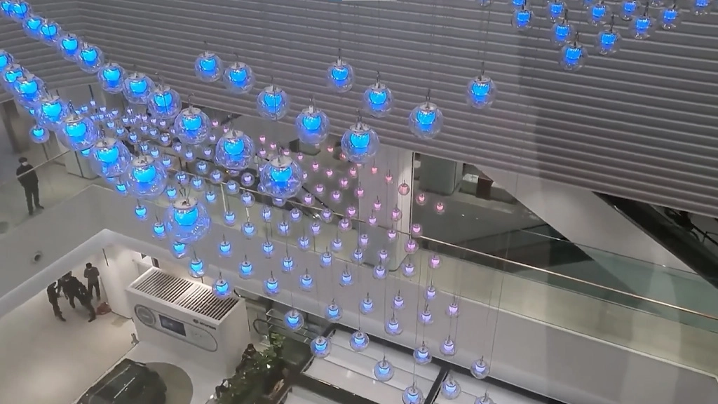 110 Dynamic Ball Smart Spherical Lights Transform S. Korea’s AK Shopping Mall-01 - FENG-YI