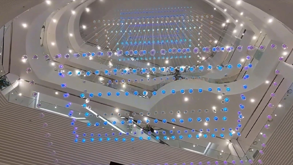 110 Dynamic Ball Smart Spherical Lights Transform S. Korea’s AK Shopping Mall - FENG-YI