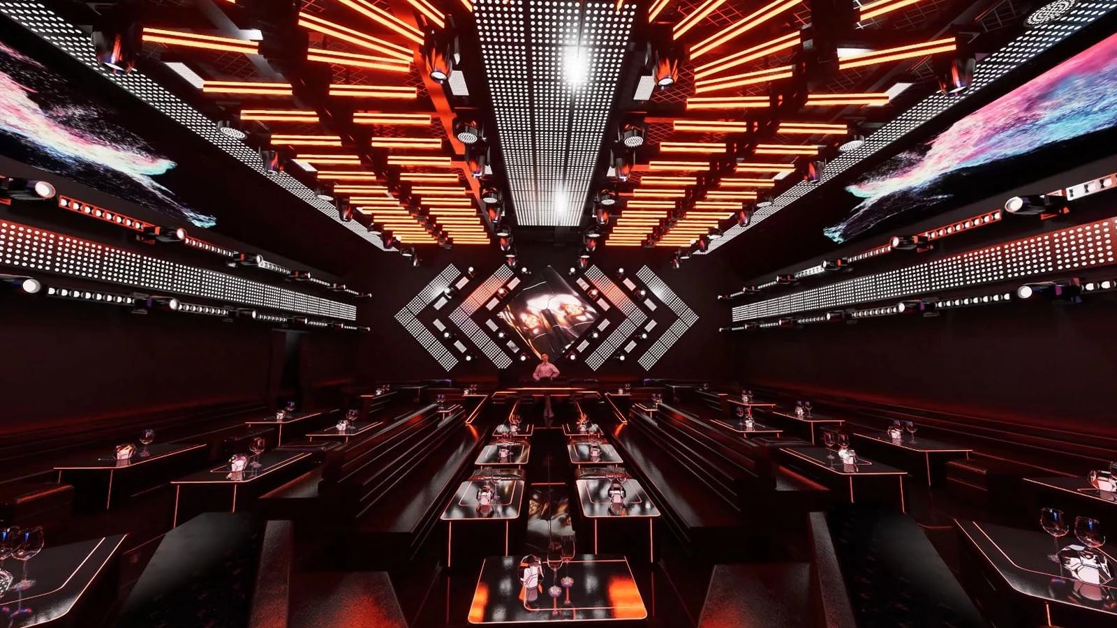 Custom Bar Lighting Project - FENG-YI