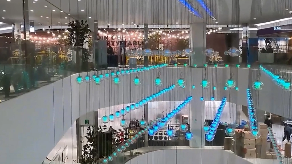 110 Dynamic Ball Smart Spherical Lights Transform S. Korea’s AK Shopping Mall-02 - FENG-YI