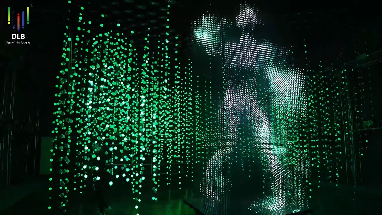 Rentetan cahaya Kristal Kinetik - FENG-YI