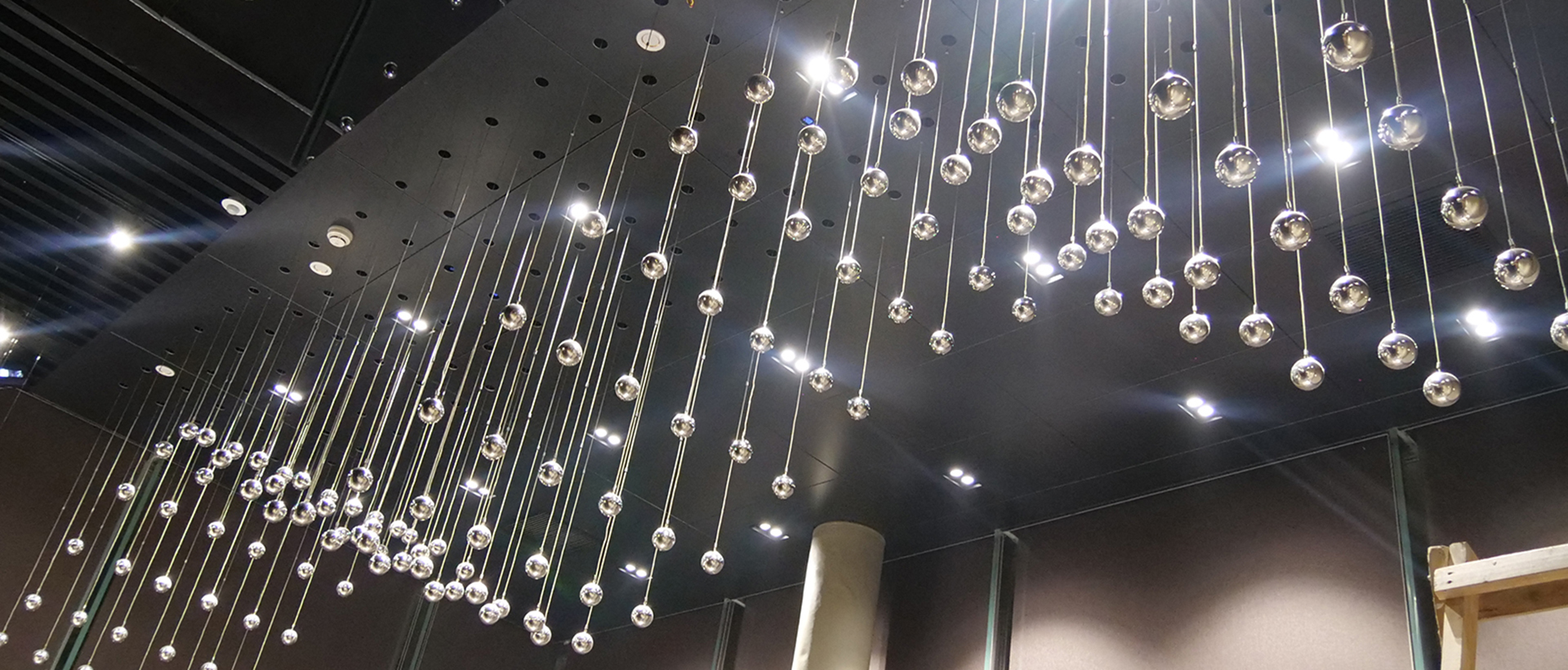 132 sets Kinetic Sculpture balls used in Guangzhou Poly Exhibition Hall 2020 (3)